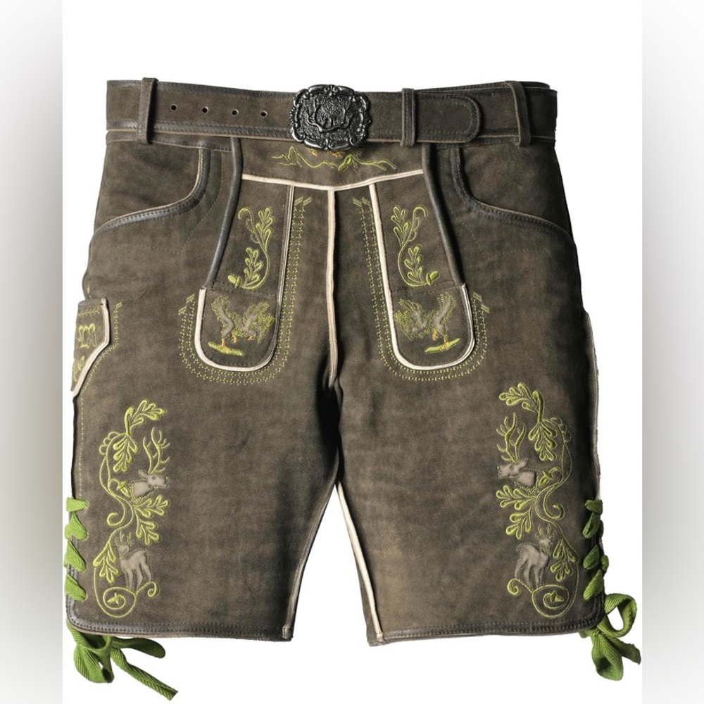 Traditional Leather Men Lederhosen